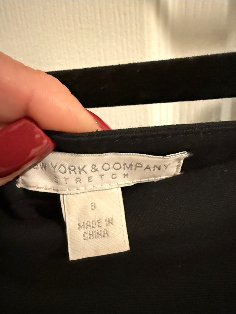 Black Women’s Stretch Pencil Skirt - Picture 6 of 7
